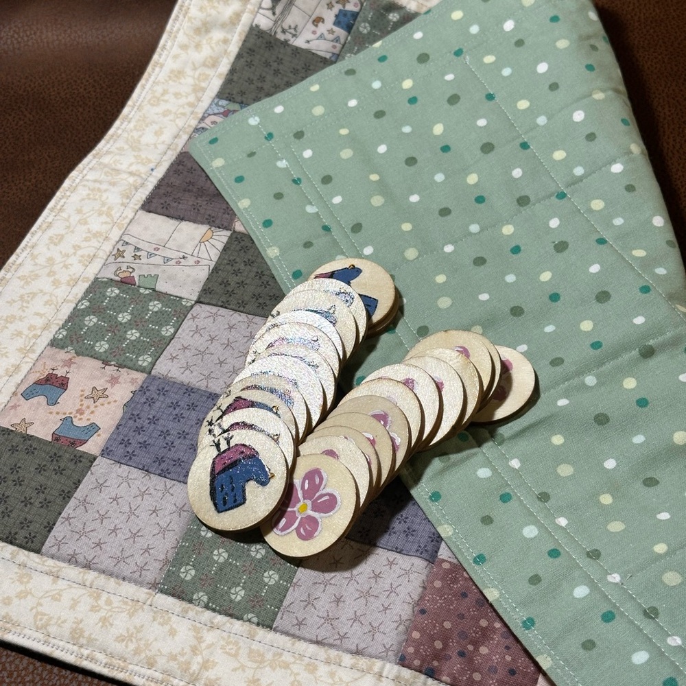 Handmade Patchwork Checkerboard Quilt Set - Picture 3 of 14